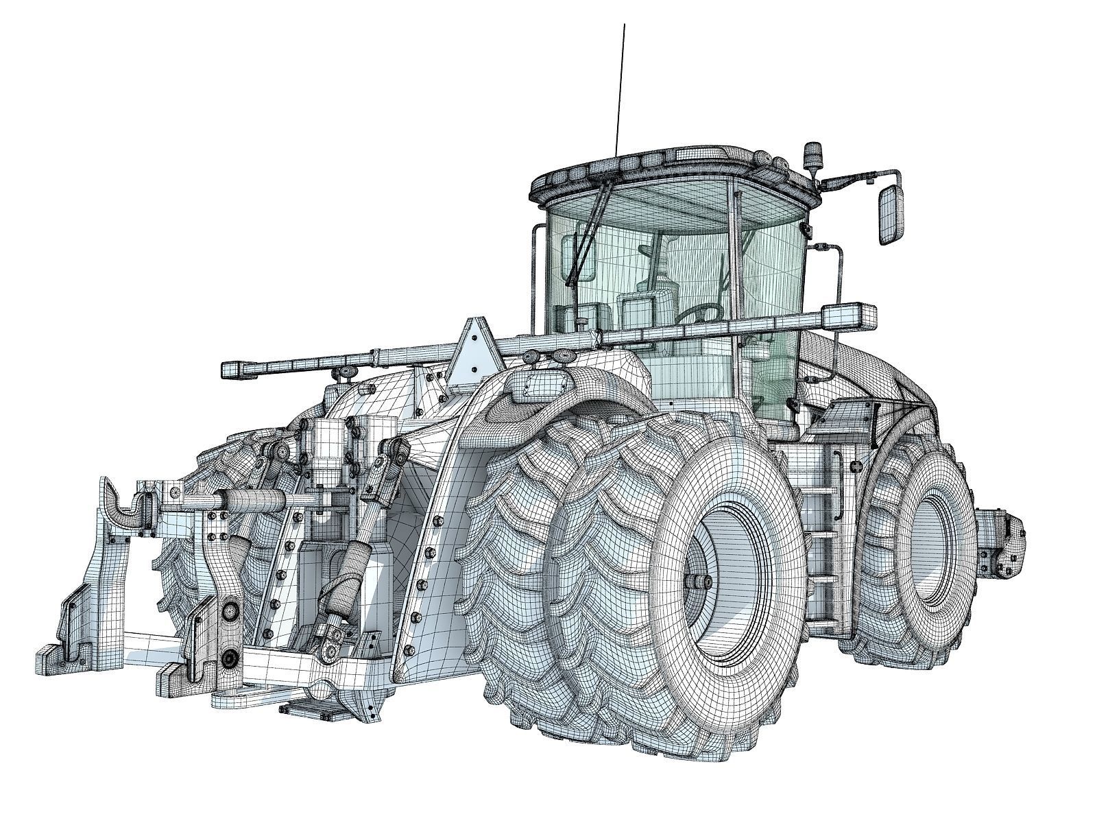 New Holland Tractor 3D model_17