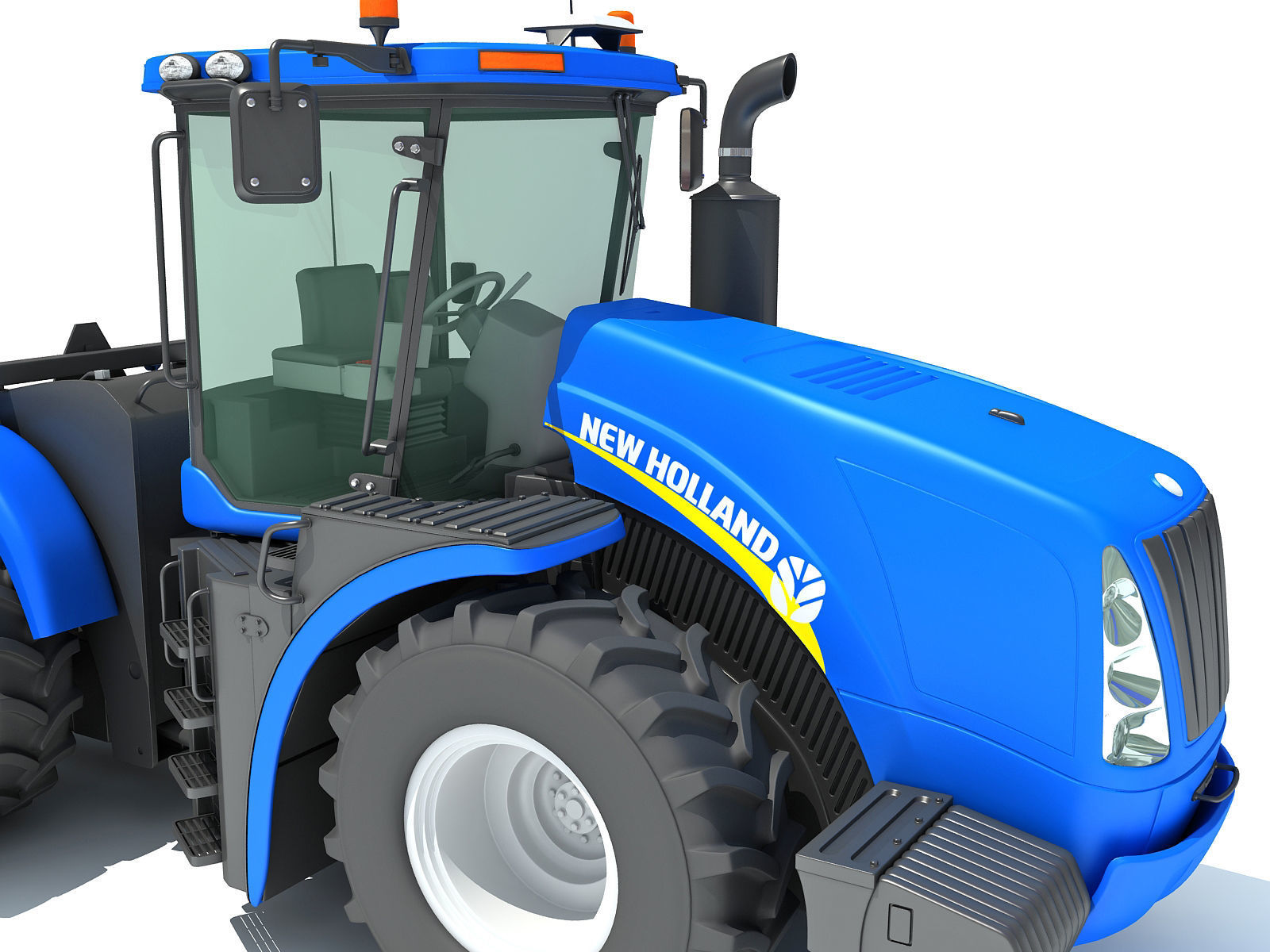 New Holland Tractor 3D model_12