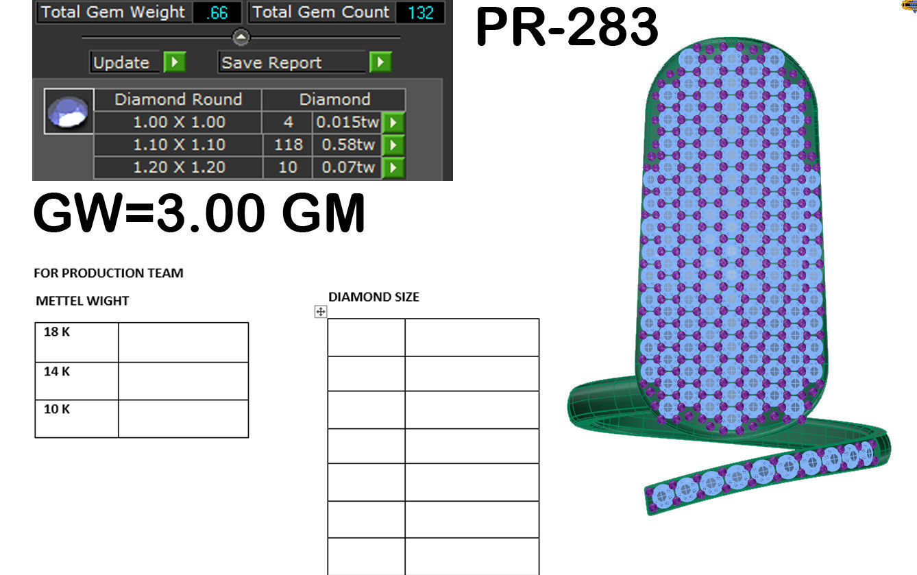 Women ring 3dm render detail 3D print model 3D print model_4