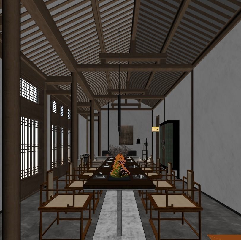 living room 3D model_4