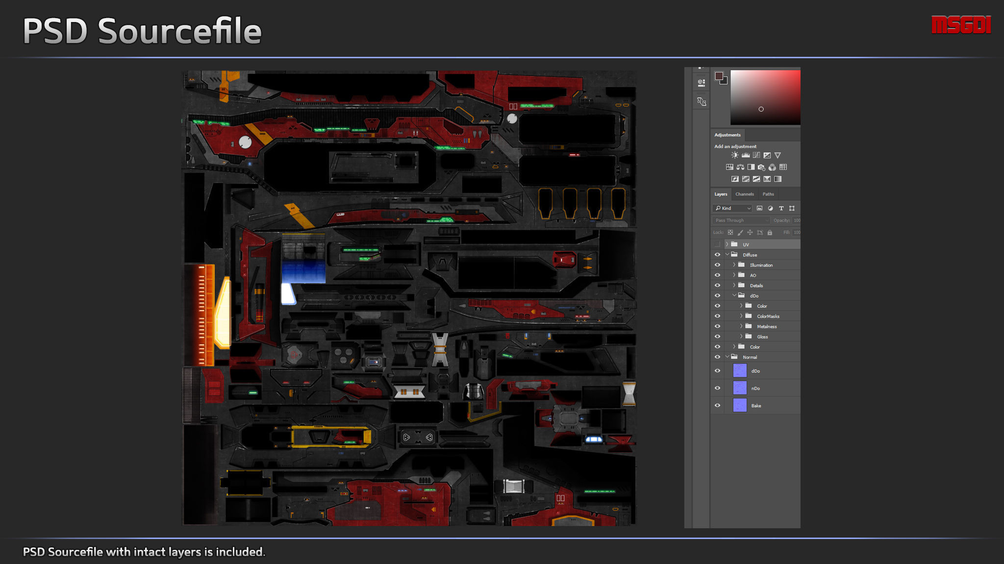 Spaceship Cruiser Rampant Low-poly 3D model_6