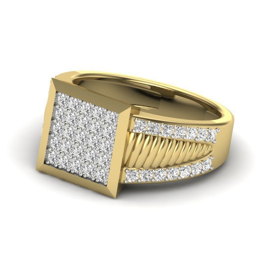 Male ring 3dm render detail 3D print model 3D print model_4