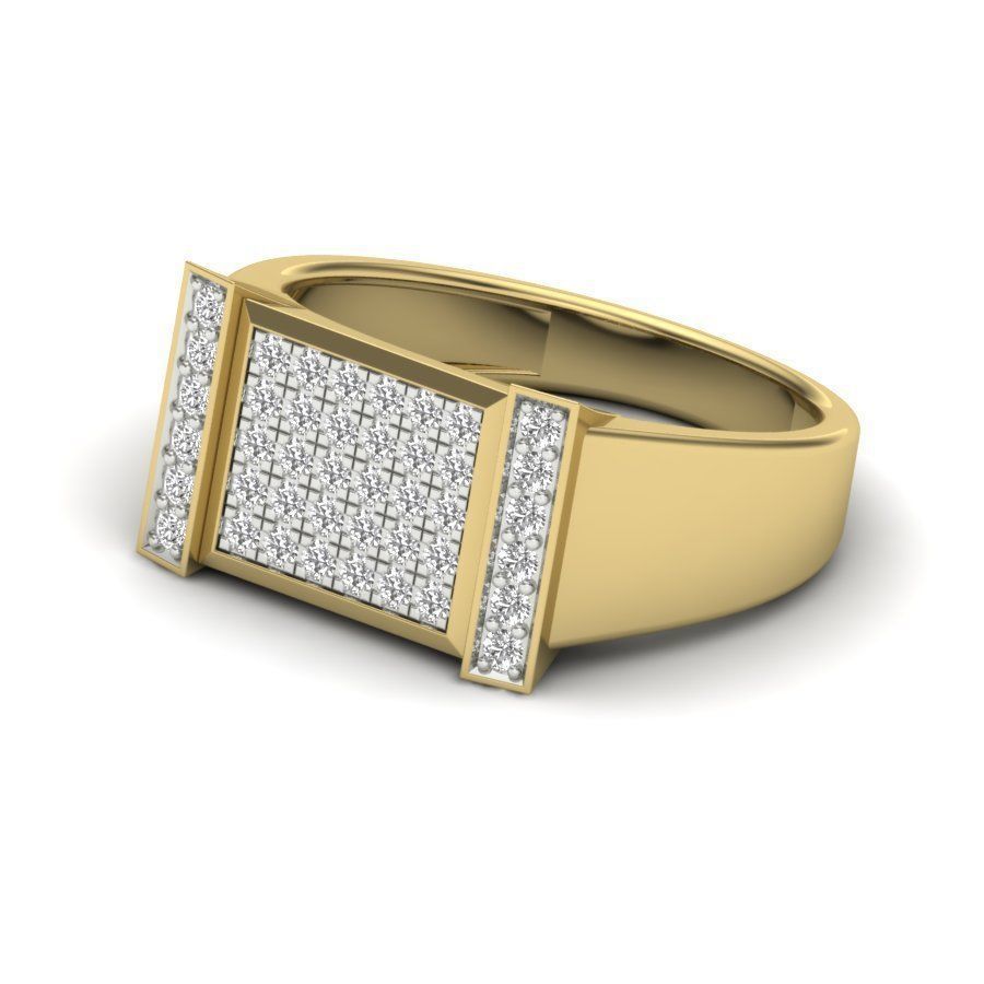 Male ring 3dm render detail 3D print model 3D print model_4