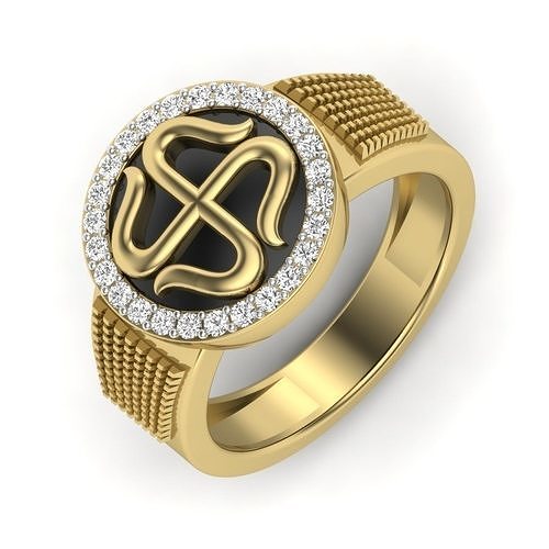 Male ring 3dm render detail 3D print model 3D print model
