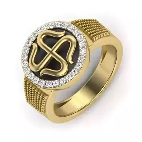 Male ring 3dm render detail 3D print model 3D print model