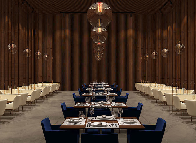 Restaurant Interior 3D model