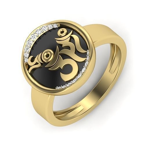 Spiritual ring 3dm render detail 3D print model 3D print model