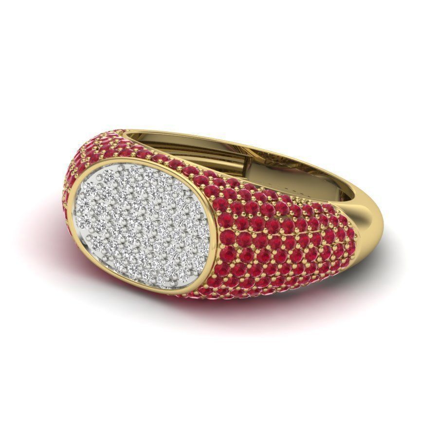 Women ring 3dm render detail 3D print model 3D print model_4