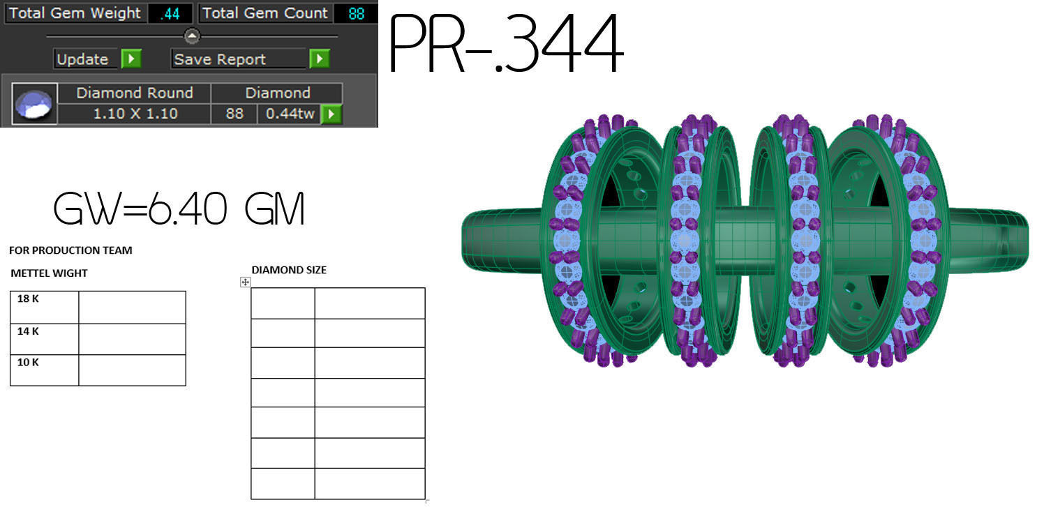 Women ring 3dm render detail 3D print model 3D print model_5
