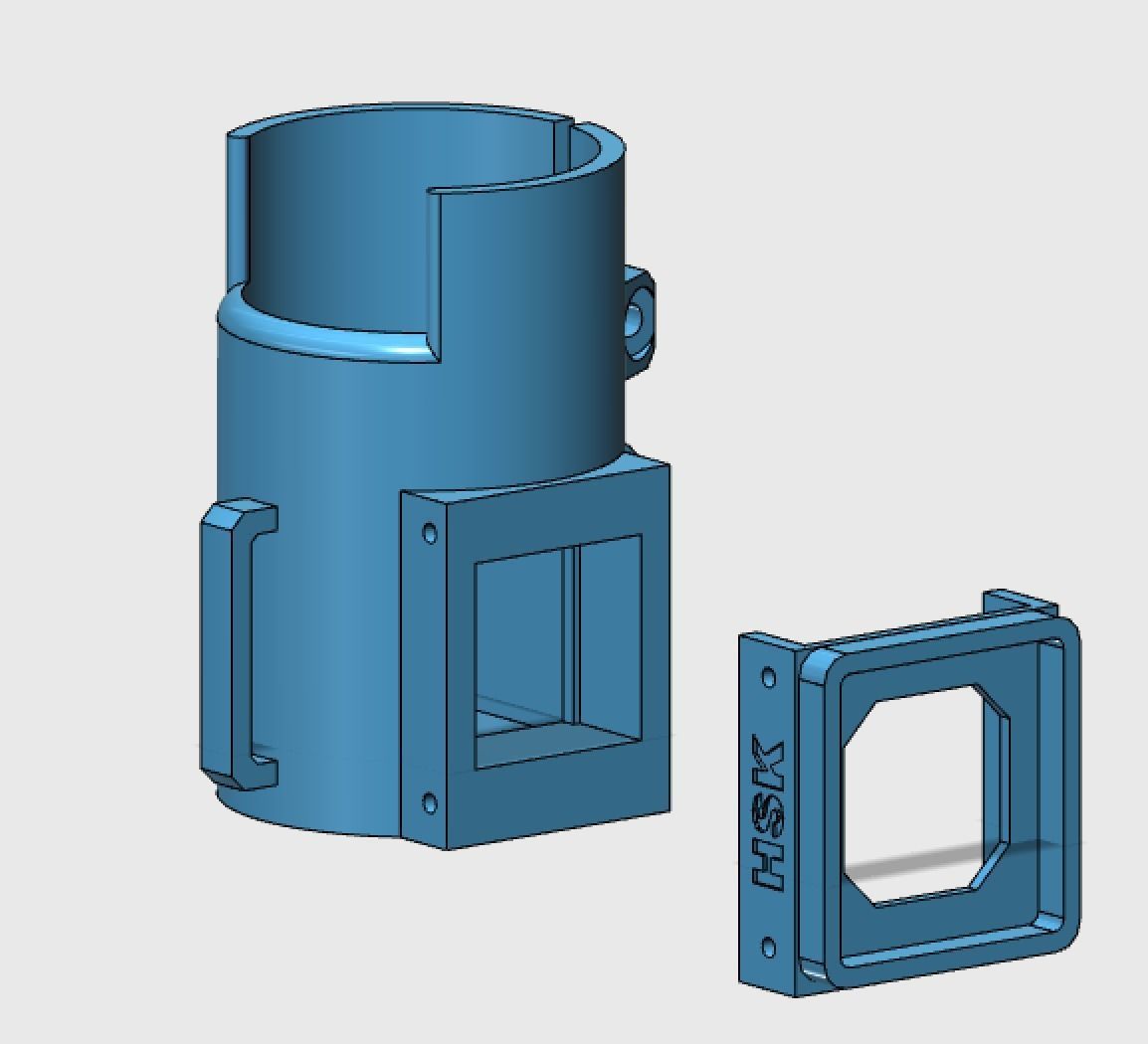 Lens Bracket for HSK Angle Sight 3D print model_3