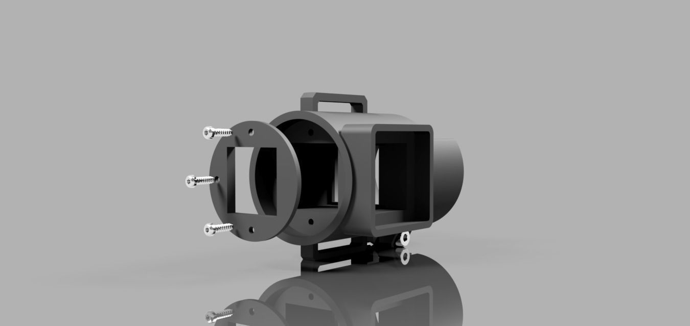 Lens Bracket for HSK Angle Sight 3D print model_5