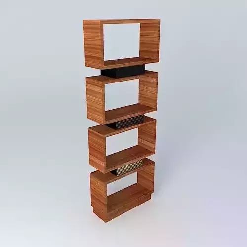 shelf in zebrawood