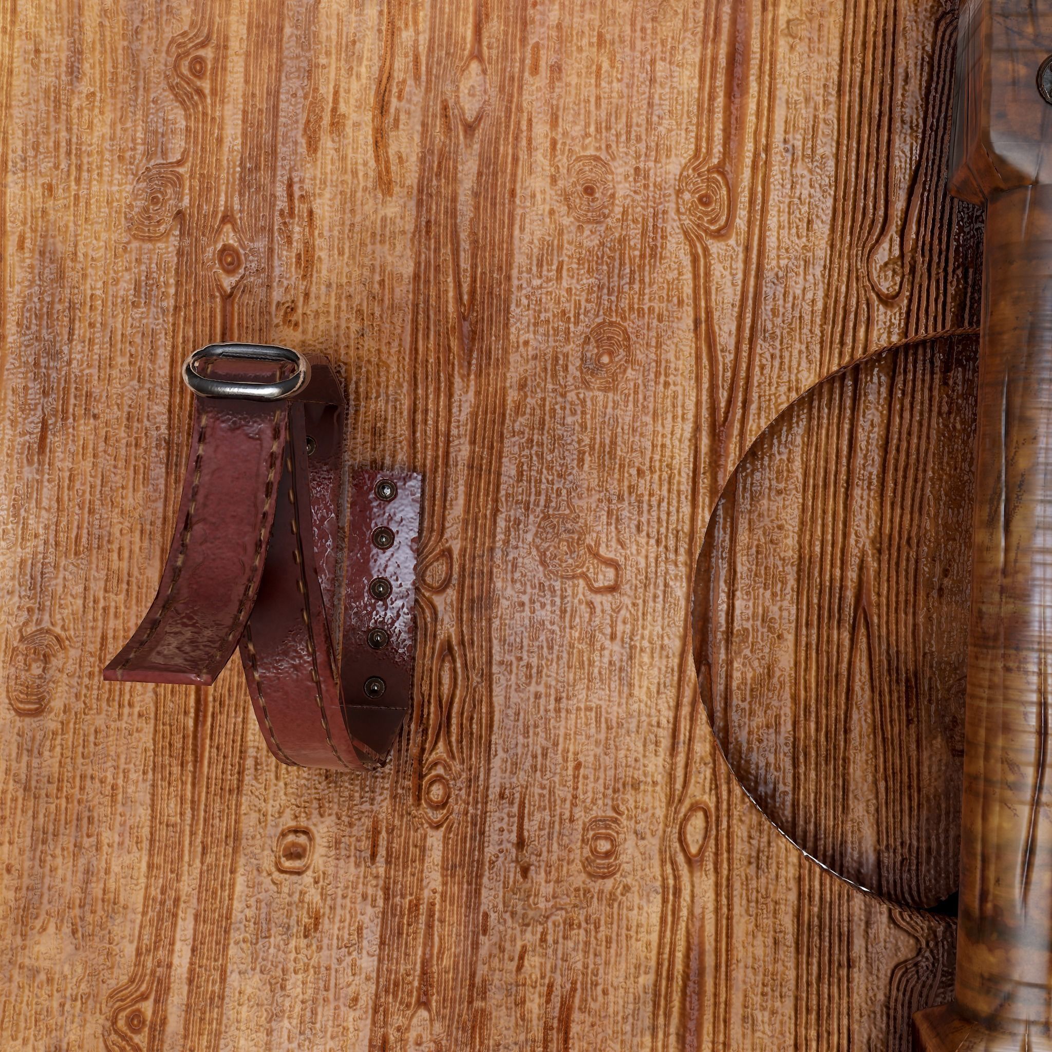 Serpent Viking Shield Low-poly 3D model_21