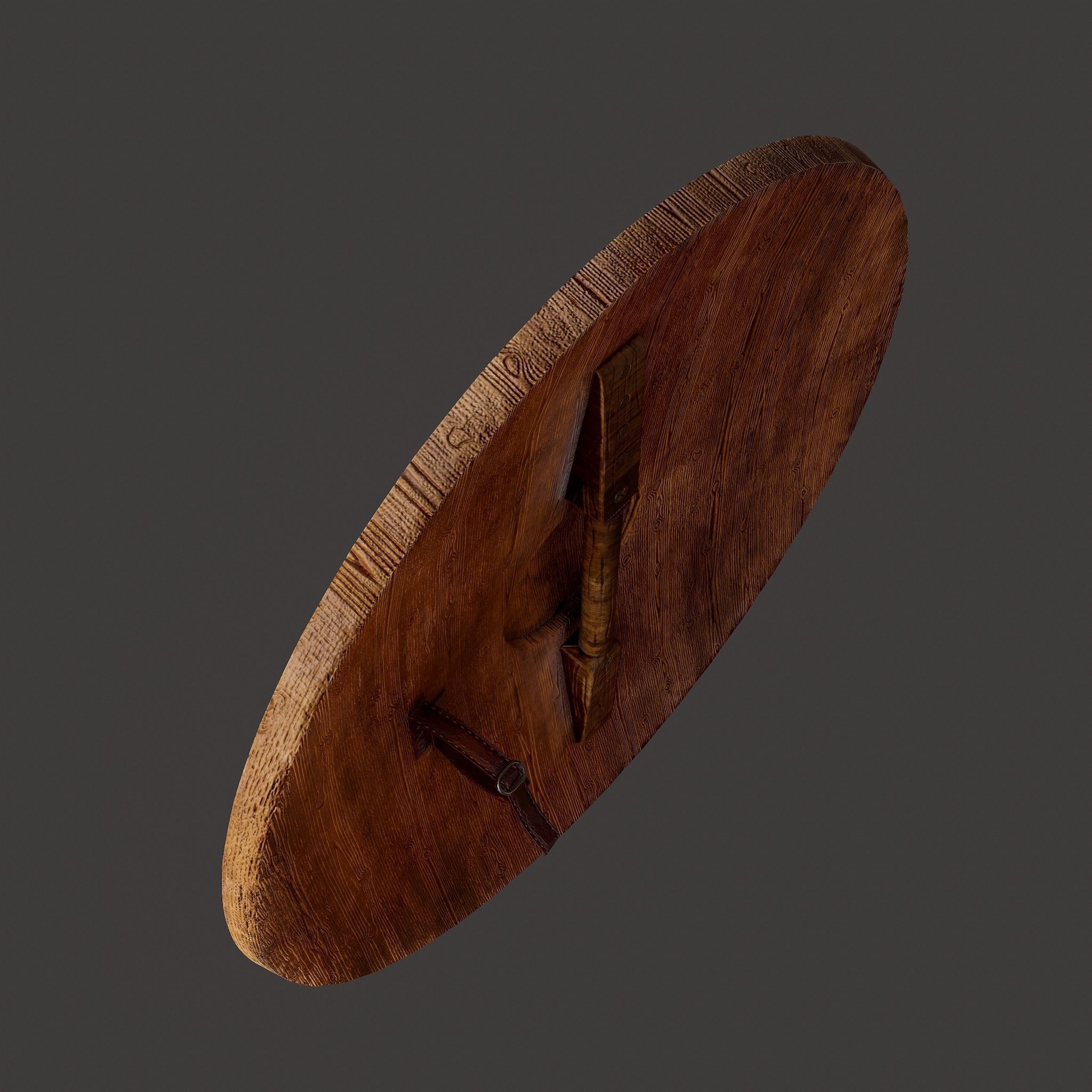 Serpent Viking Shield Low-poly 3D model_14