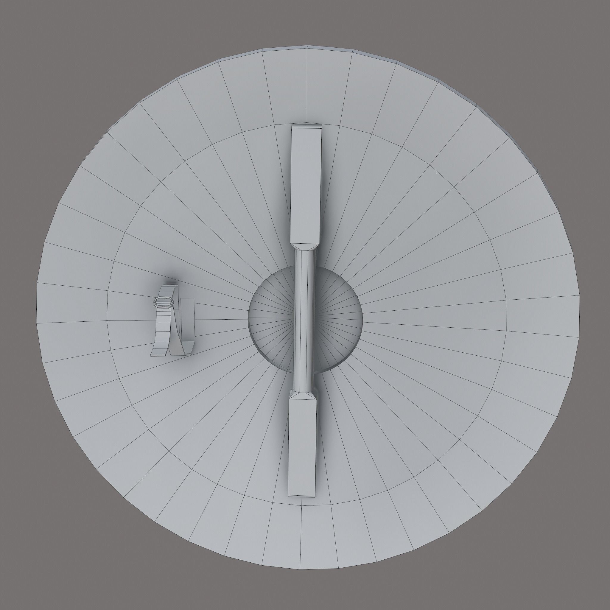 Serpent Viking Shield Low-poly 3D model_31