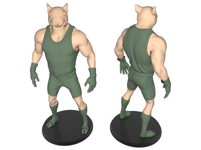 Beast man of Rat 3D print model