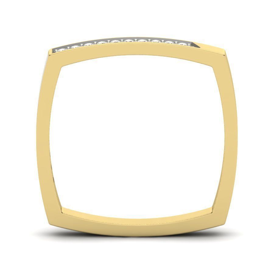 Women square ring 3dm render detail 3D print model 3D print model_2