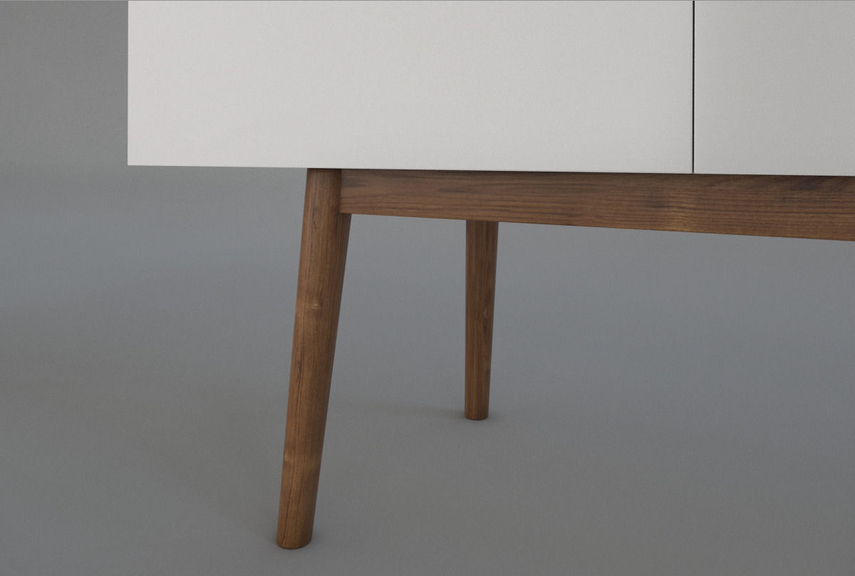 Zuiver High on Wood Sideboard 3D model_1