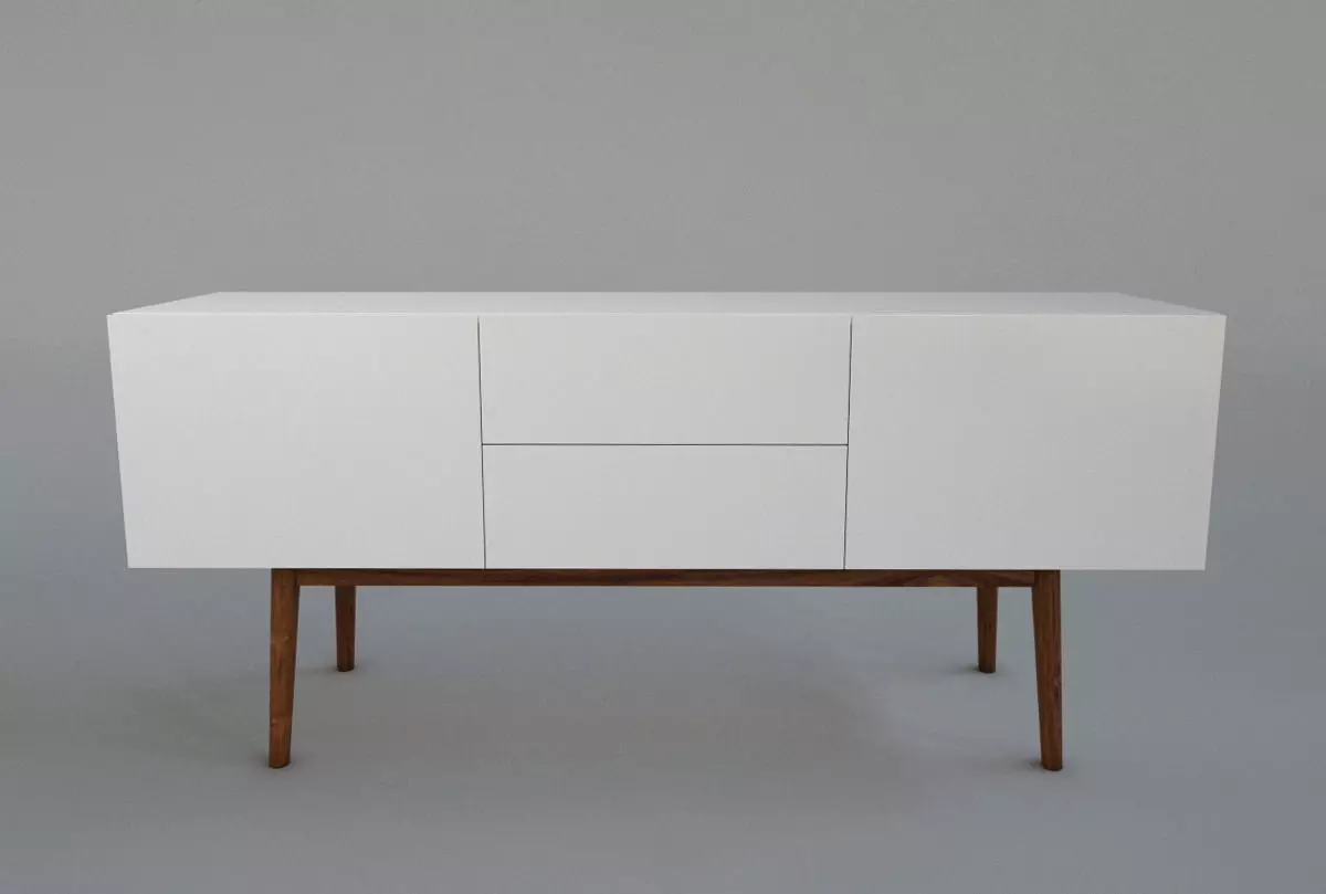 Zuiver High on Wood Sideboard 3D model_0