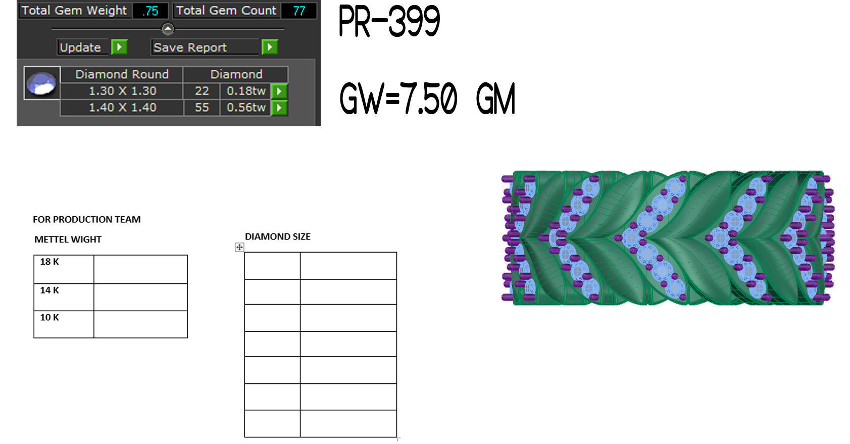 Women ring 3dm render detail 3D print model 3D print model_5
