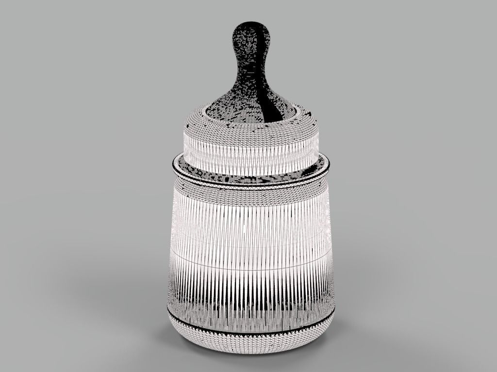 Baby Milk Feeder Bottle 3D print model_11