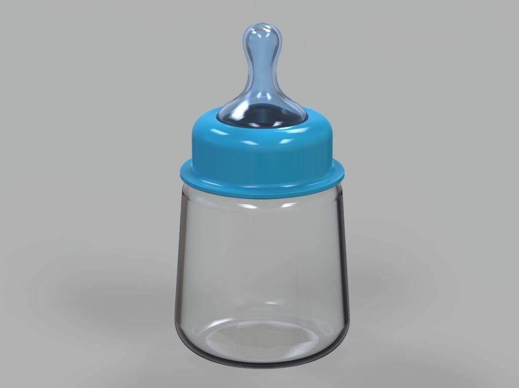Baby Milk Feeder Bottle 3D print model_6