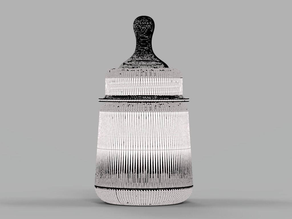 Baby Milk Feeder Bottle 3D print model_12