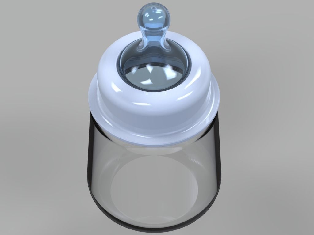 Baby Milk Feeder Bottle 3D print model_10
