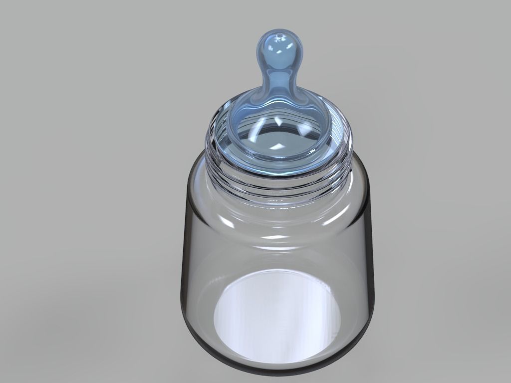Baby Milk Feeder Bottle 3D print model_15