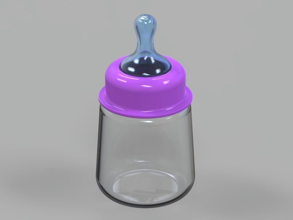 Baby Milk Feeder Bottle 3D print model_13
