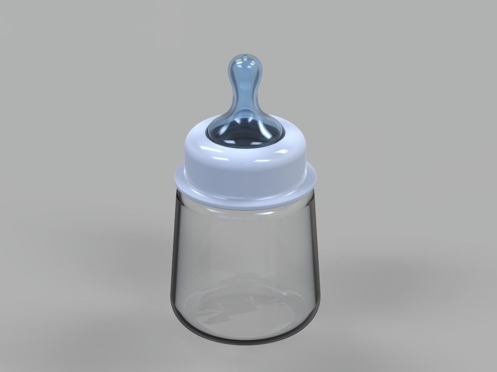 Baby Milk Feeder Bottle 3D print model_9