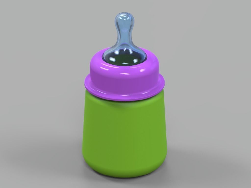 Baby Milk Feeder Bottle 3D print model_16