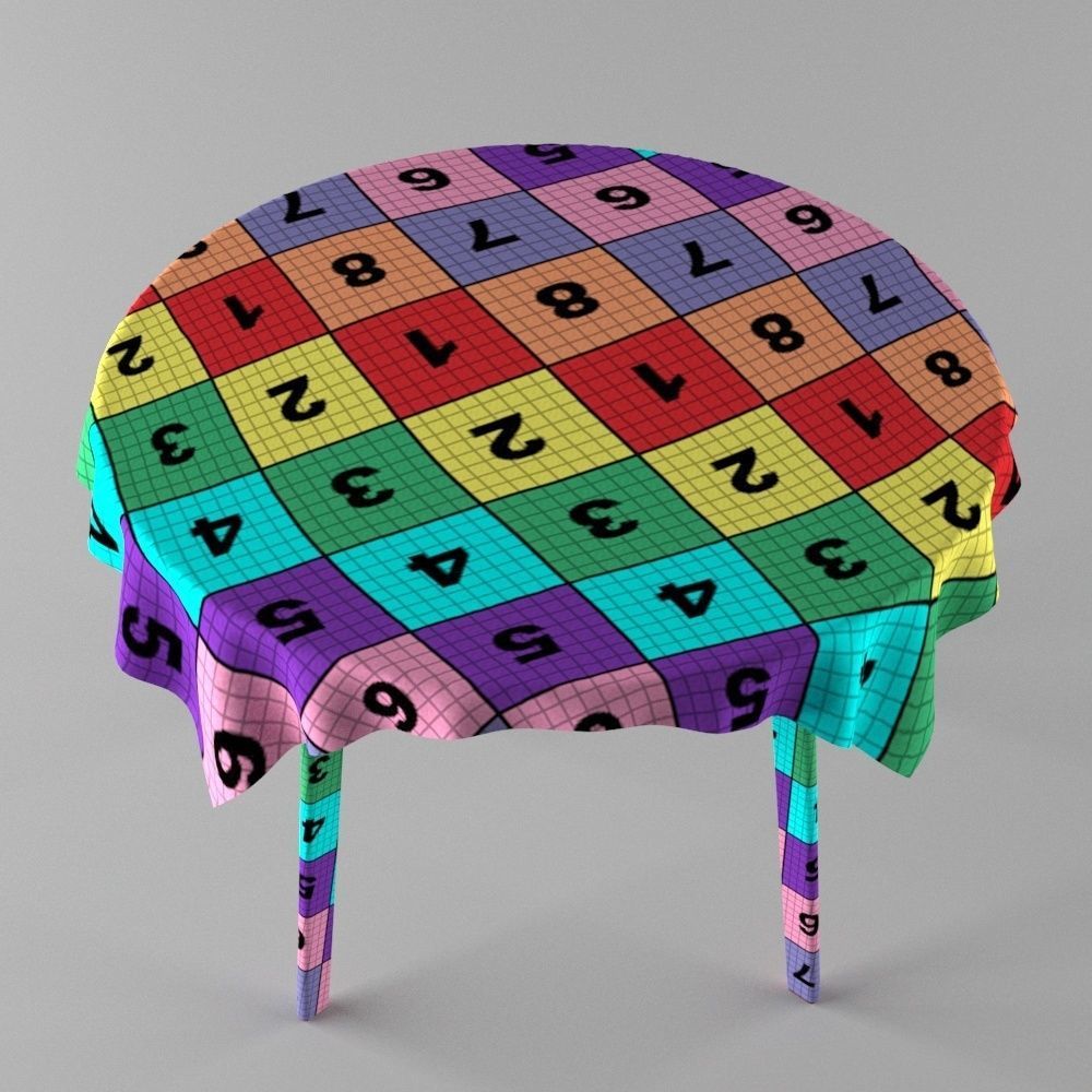 Round dining table 3d model 3D model | CGTrader