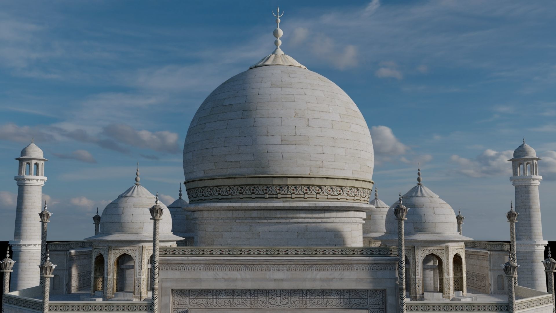 Taj Mahal 3D model_3