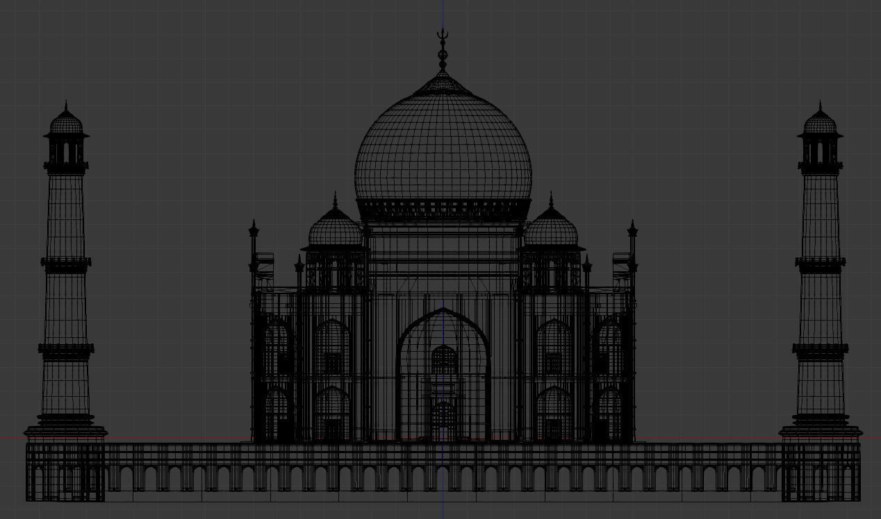 Taj Mahal 3D model_8