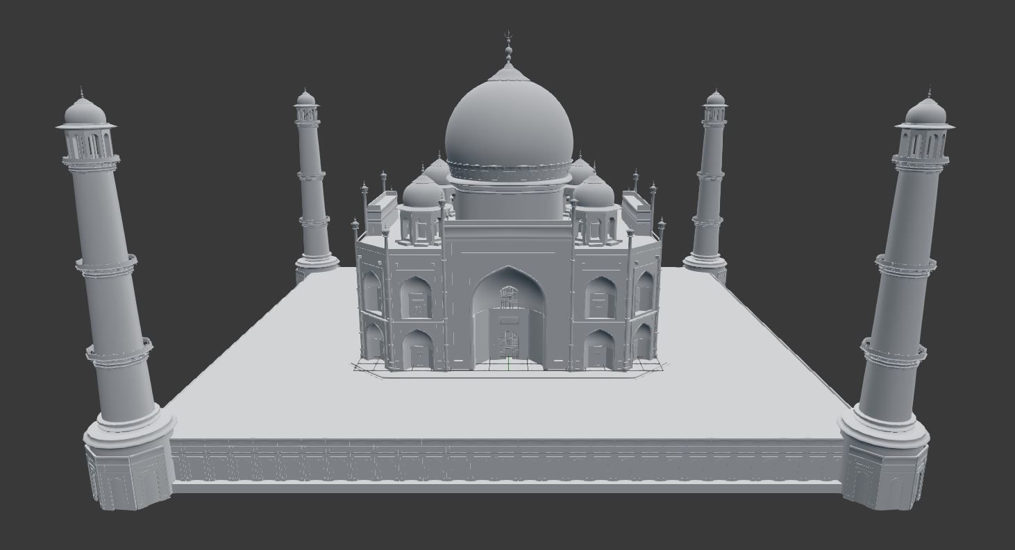 Taj Mahal 3D model_7