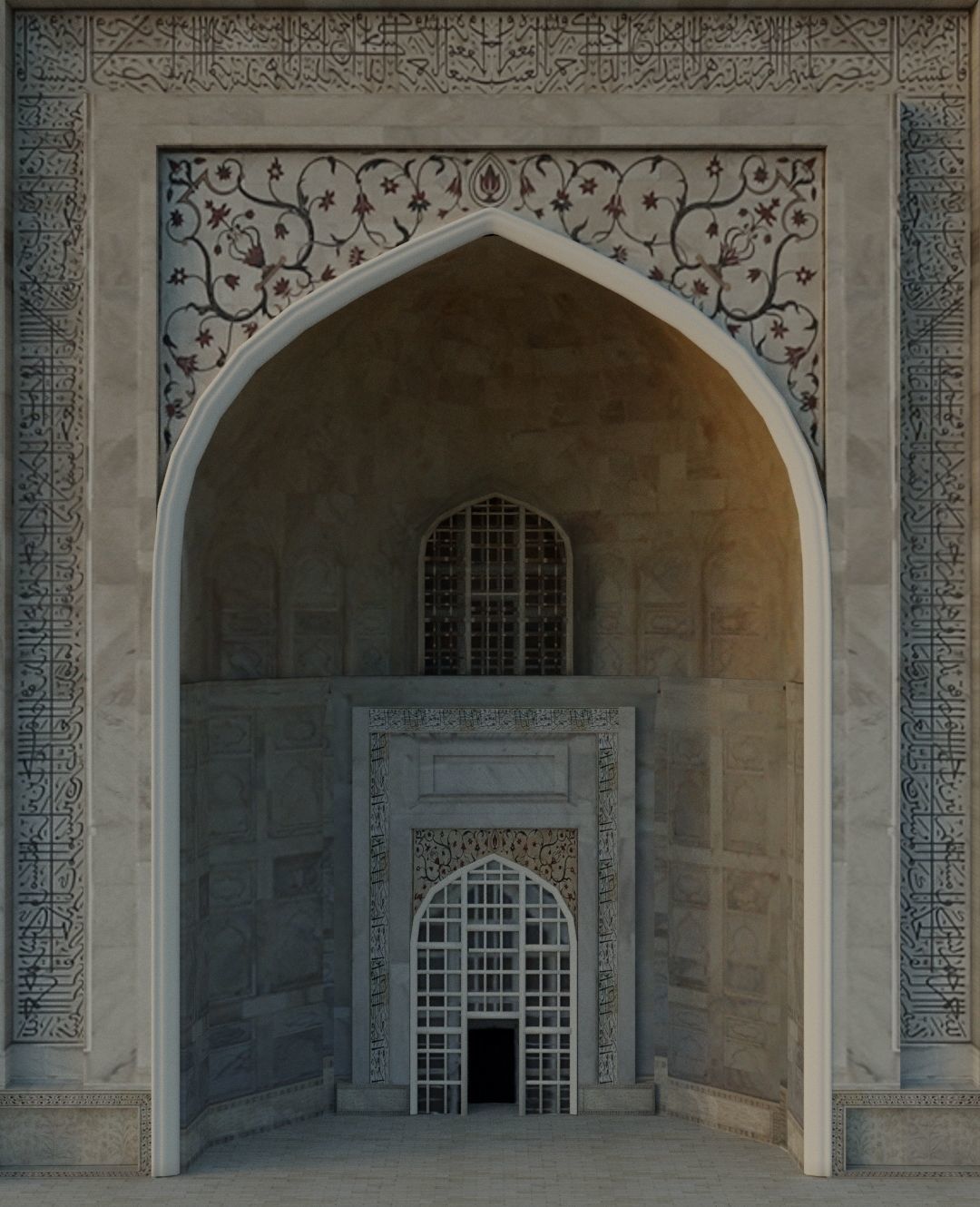 Taj Mahal 3D model_6