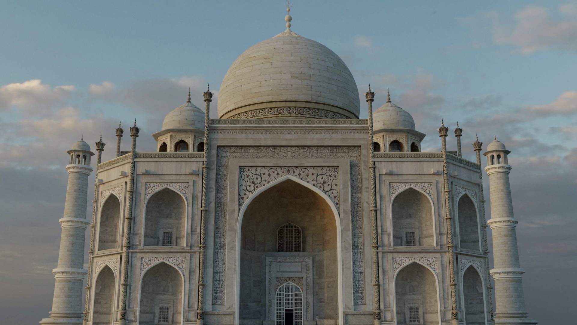 Taj Mahal 3D model_4