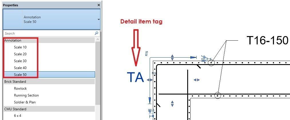 Revit Annotation for Rebar Range Scale 10 to 50 3D model_1