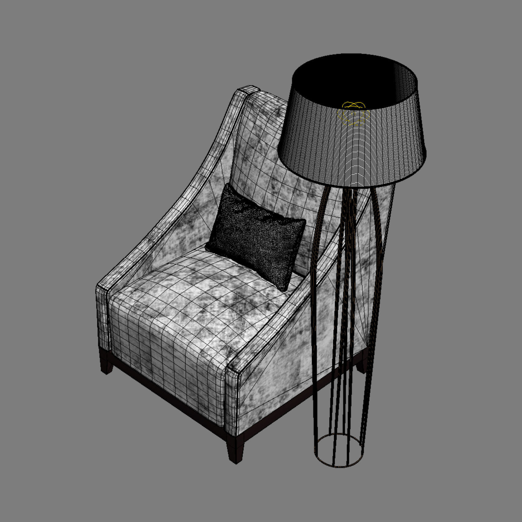 Valera armchair 3D model_5