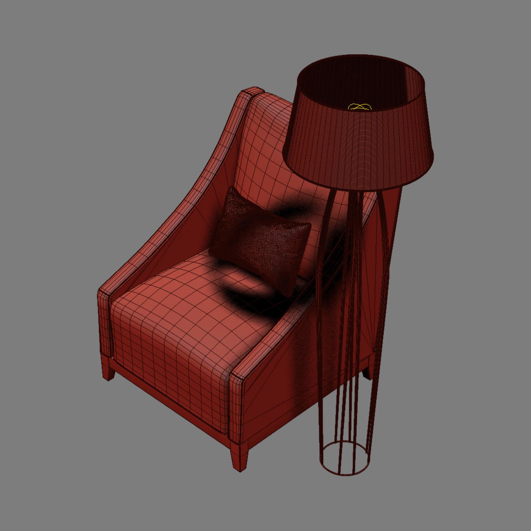 Valera armchair 3D model_6