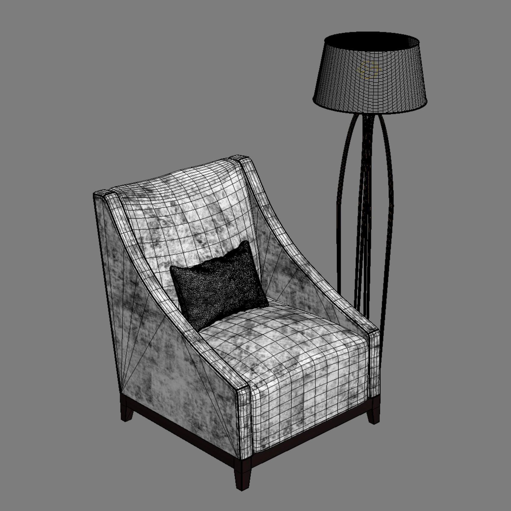 Valera armchair 3D model_3
