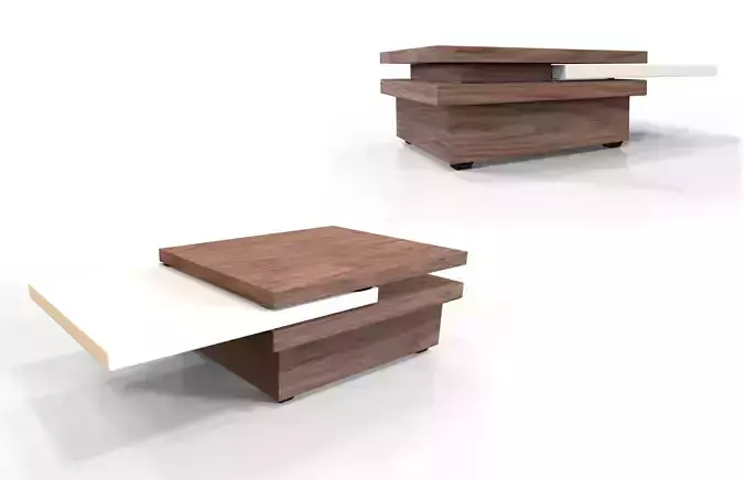 Table modern coffee with drawers