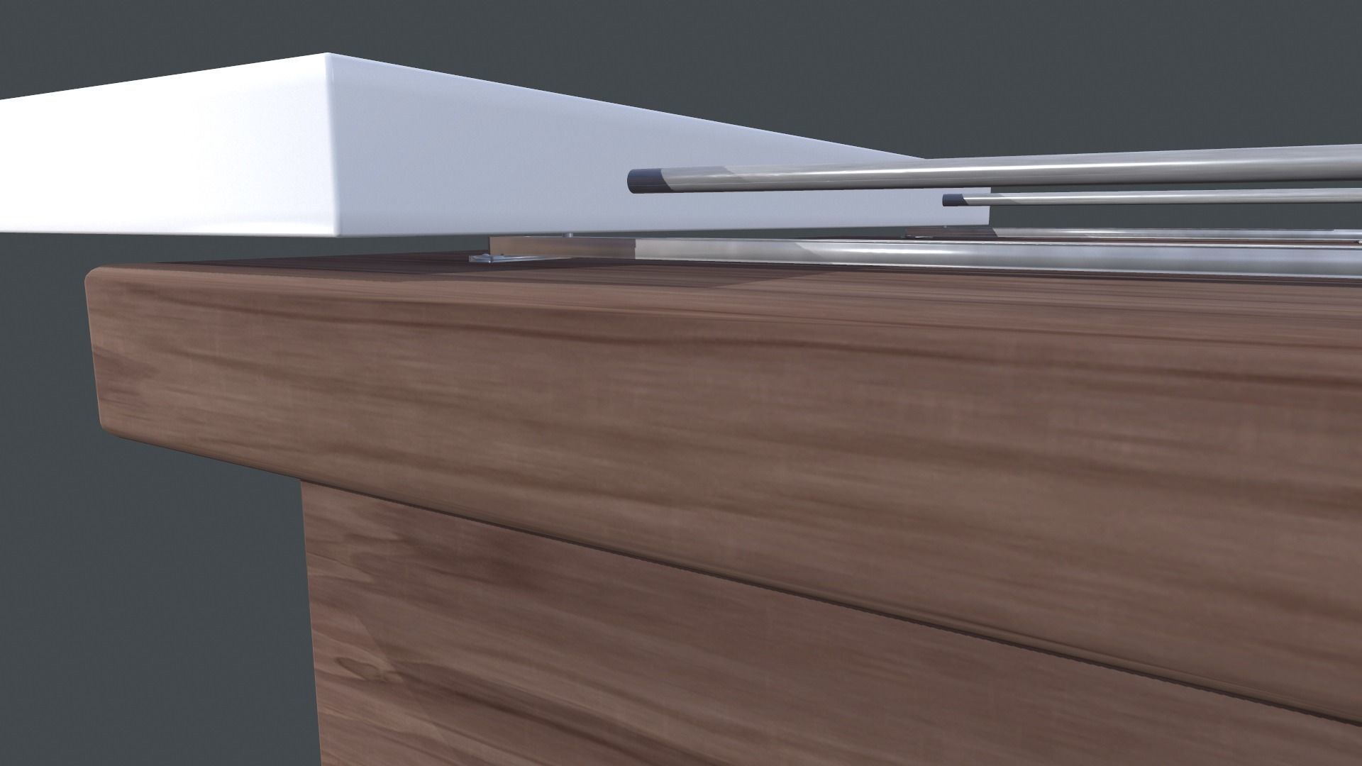 Table modern coffee with drawers Low-poly 3D model_5