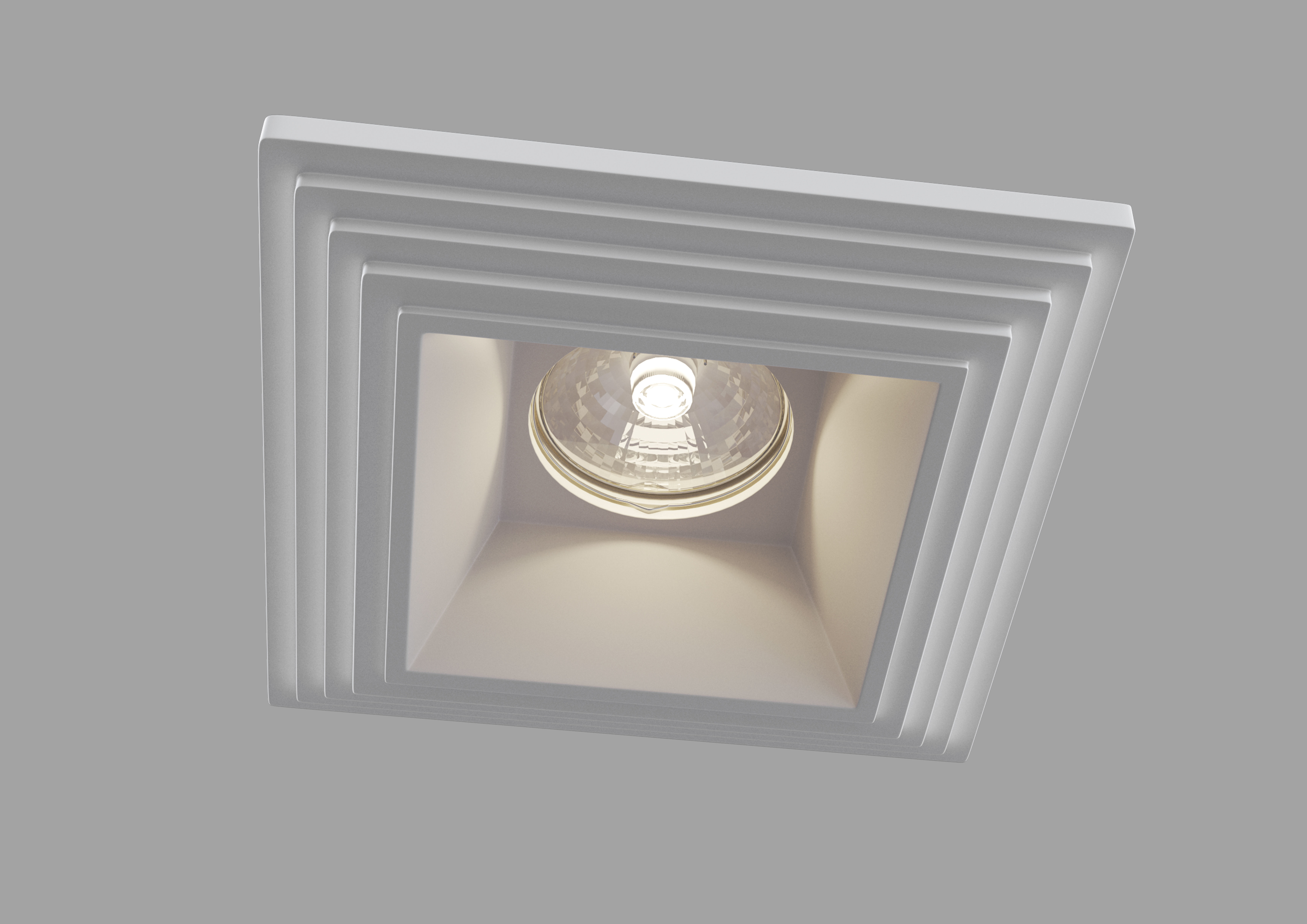 Downlight Gyps Modern DL005-1-01-W Maytoni Technical Free 3D model_1
