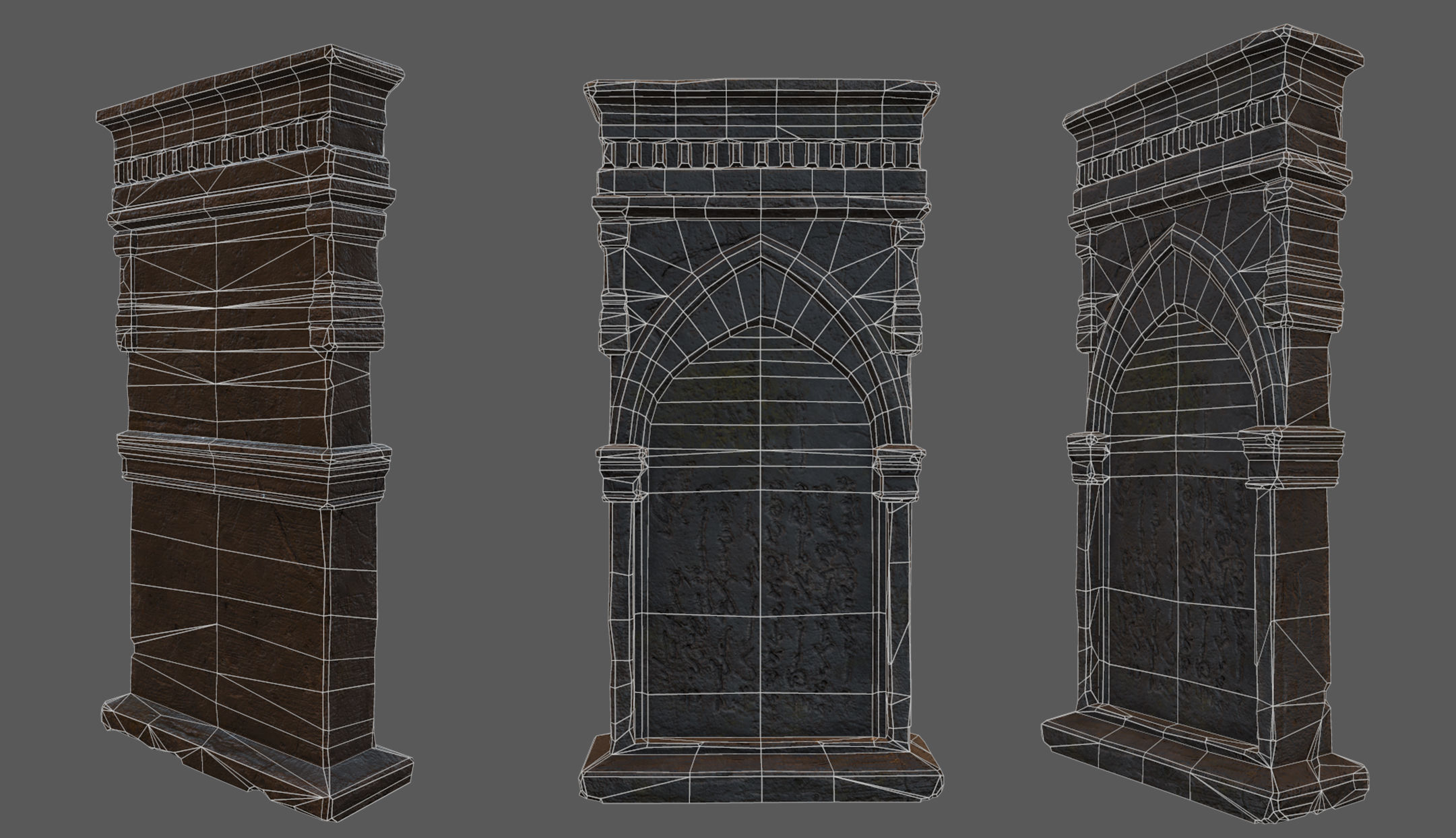 Bloodborne Tombstones Low-poly 3D model_7