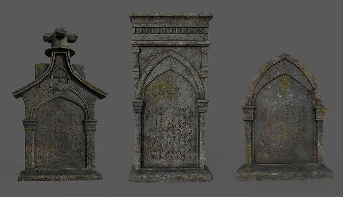 Bloodborne Tombstones Low-poly 3D model