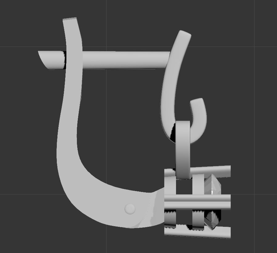 110415 E 3 types of classic earrings 3D print model_8