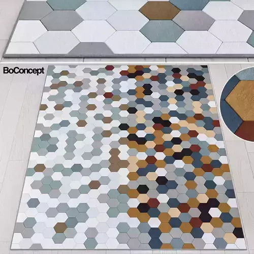 Kaleidoscope hexagonal tile pattern