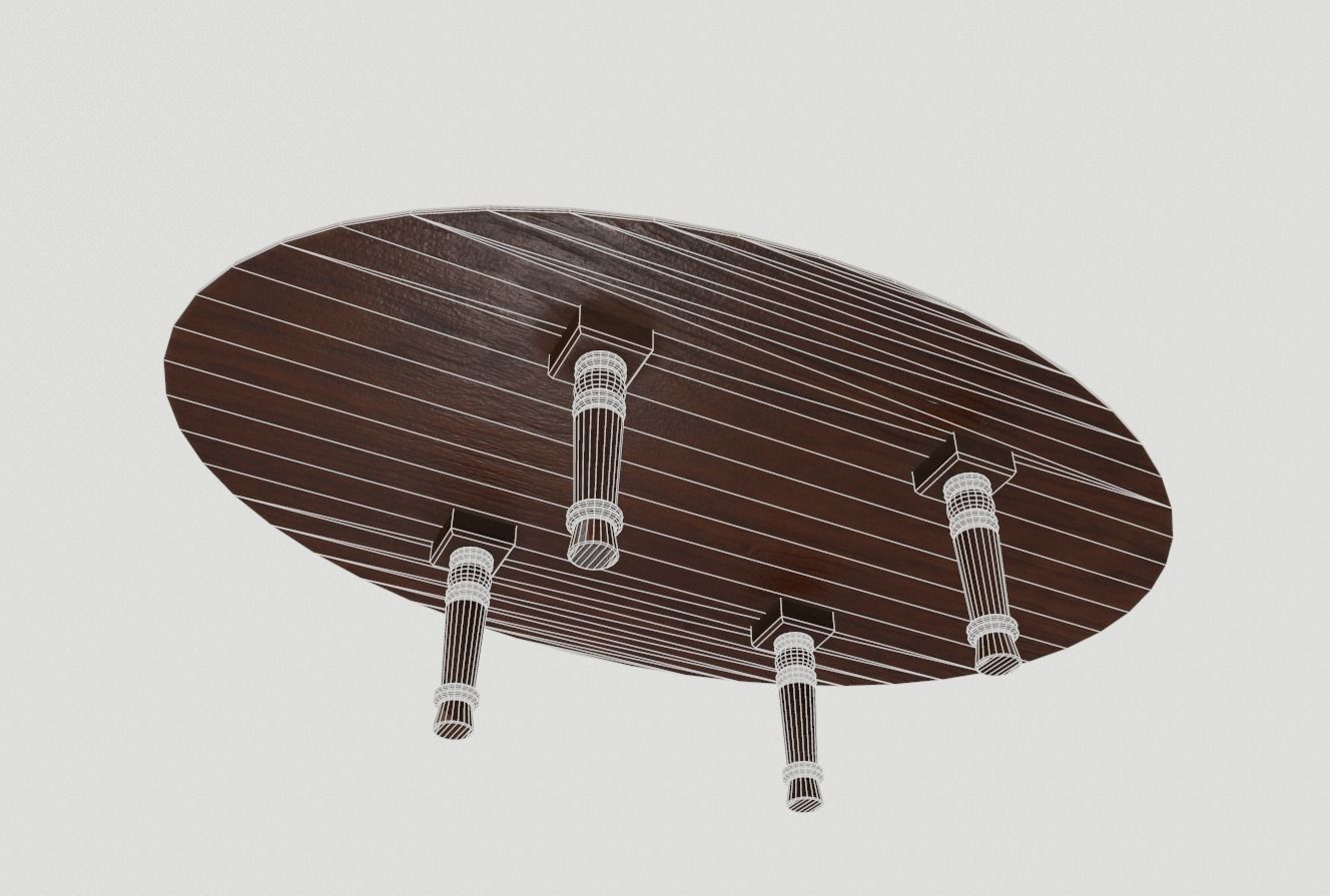 Marble Table 9 PBR Low-poly 3D model_4